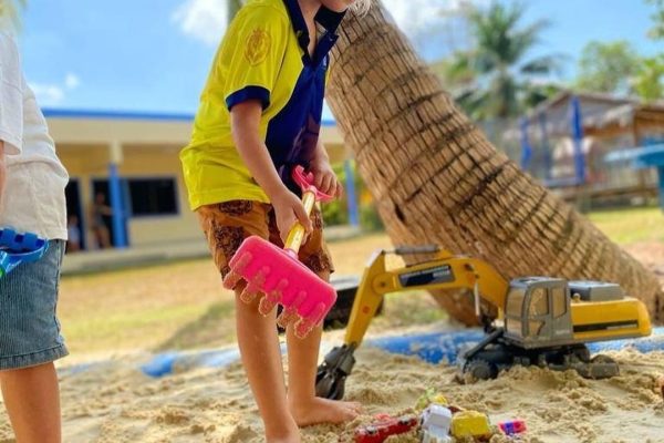 sandpit created outdoor play kids phuket