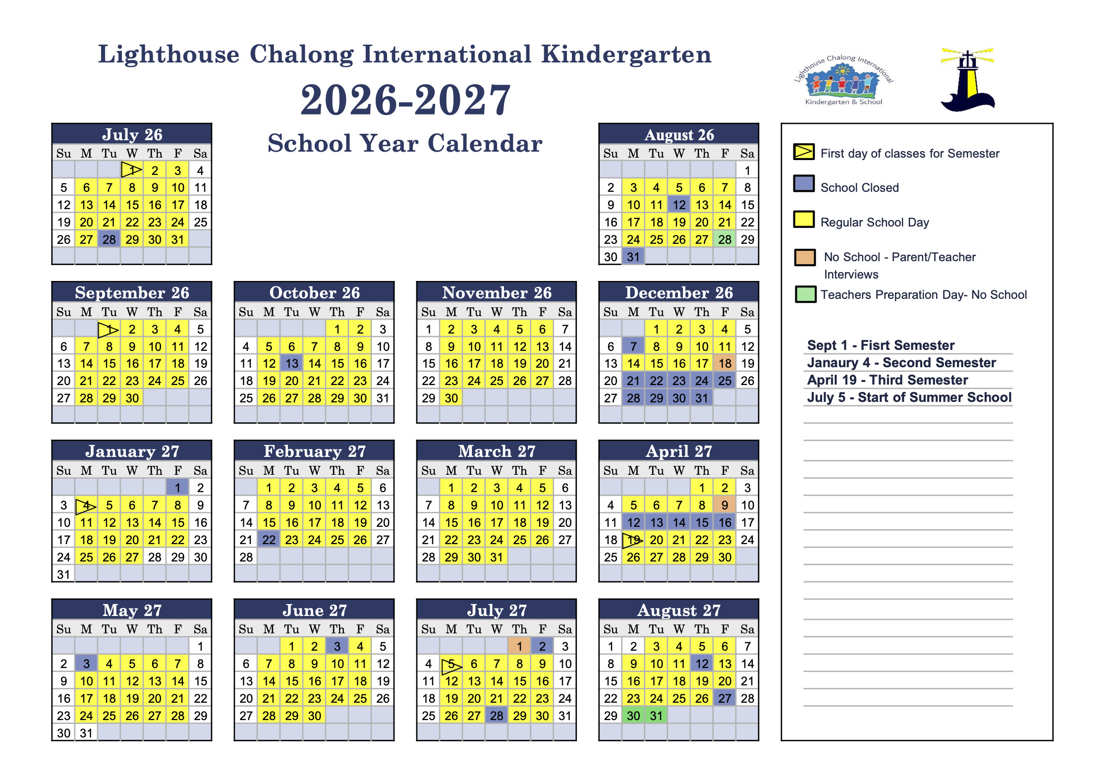 Lighthouse-Kindergarten-Chalong-Calendar-2026-2027 Lighthouse Kindergarten Chalong Calendar 2026-2027